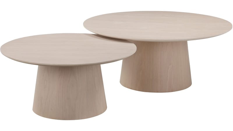 Sofabord Solhem 80 cm - Hvitpigmentert - Møbler - Bord - Sofabord & salongbord