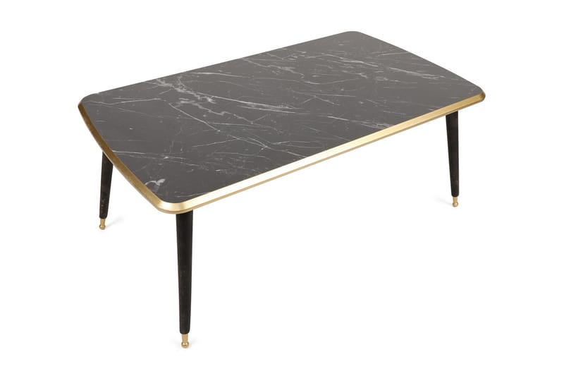 Sofabord Svenshyttan 100 cm Marmormønster - Grå/Svart - Møbler - Bord - Sofabord & salongbord