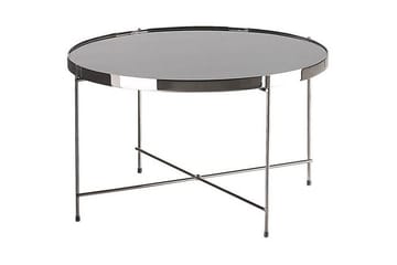 Sofabord Taiylor 63 cm Rundt - Glass/Silver - Møbler - Bord - Sofabord & salongbord