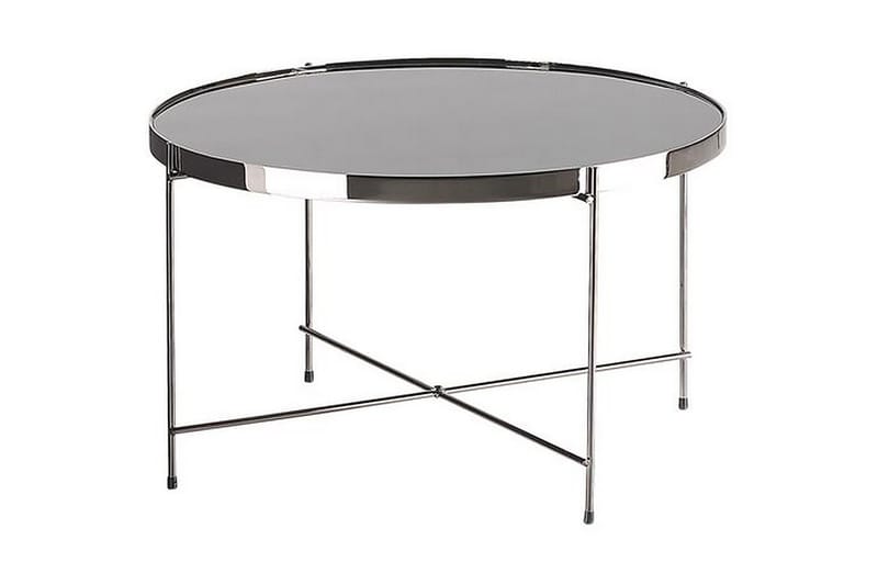 Sofabord Taiylor 63 cm Rundt - Glass/Silver - Møbler - Bord - Sofabord & salongbord