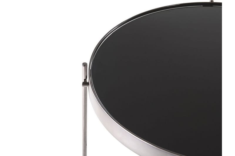 Sofabord Taiylor 63 cm Rundt - Glass/Silver - Møbler - Bord - Sofabord & salongbord