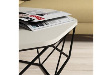 Sofabord Tanamo 90 cm Kantigt - Grå/Svart - Møbler - Bord - Sofabord & salongbord