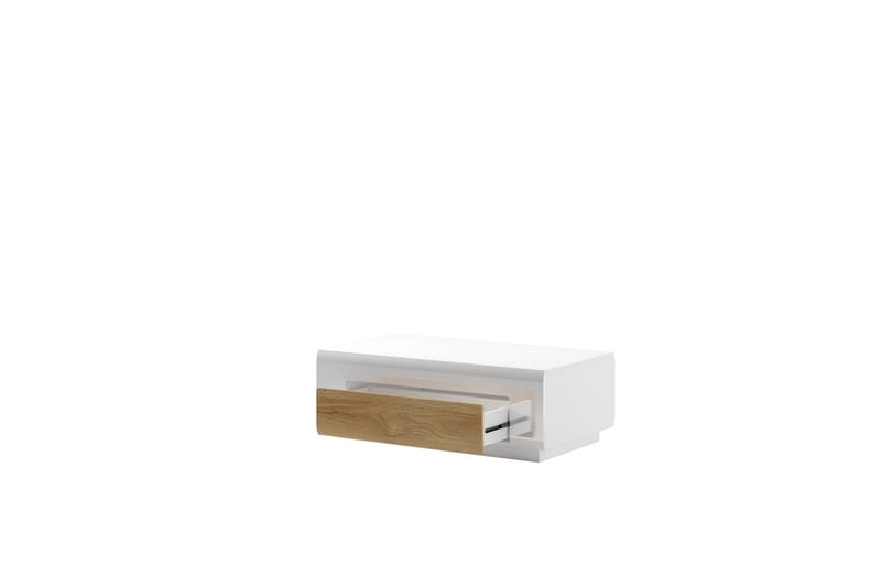 Sofabord Torrao 110 cm - Hvit/Natur - Møbler - Bord - Sofabord & salongbord