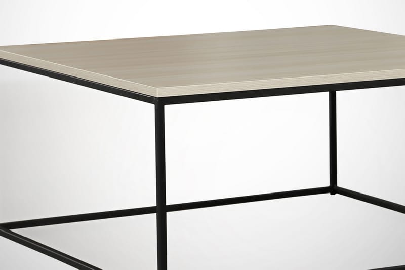 Sofabord Ubbeboda 75 cm - Hvit/Svart - Møbler - Bord - Sofabord & salongbord