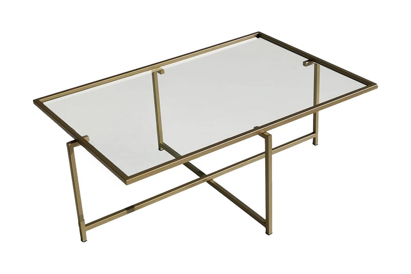 Sofabord Wifst 94x35x94 cm - Guld - Sofabord & salongbord