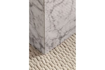 Sofabord Wohnling Sett av 2 MONOBLOC høyglans trekantet, moderne stil Marmor, Hvit - Marmor, Hvit - Møbler - Bord - Sofabord & salongbord - Kistebord