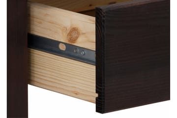 Sofabord Yamina 100 cm med Oppbevaring 2 Skuffer + Hylle - Svart - Møbler - Bord - Sofabord & salongbord