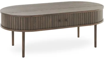 Sofabord Yngvar 120x60 cm - Brunlakkert eik - Møbler - Bord - Sofabord & salongbord