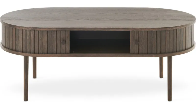 Sofabord Yngvar 120x60 cm - Brunlakkert eik - Møbler - Bord - Sofabord & salongbord