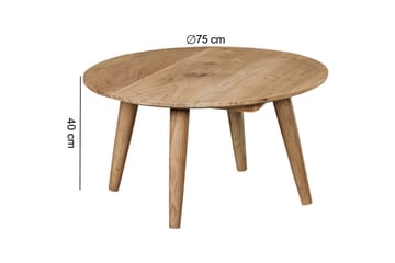 Sofabord Printfield 75 cm - Brun - Møbler - Bord - Sofabord & salongbord