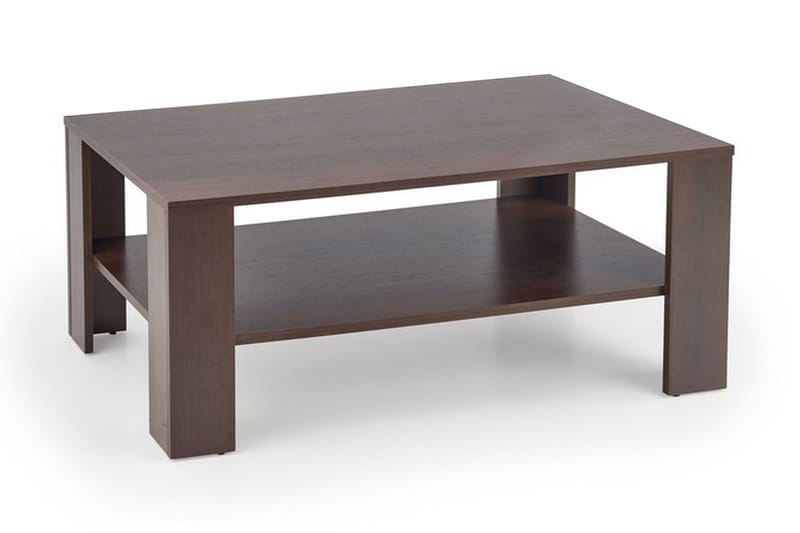 Sofabord Pikarnia 110 cm med Oppbevaringshylle - Brun - Sofabord & salongbord