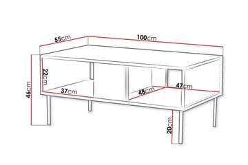 Soffbord Junisk�är 55 cm - Valnøtt - Møbler - Bord - Sofabord & salongbord