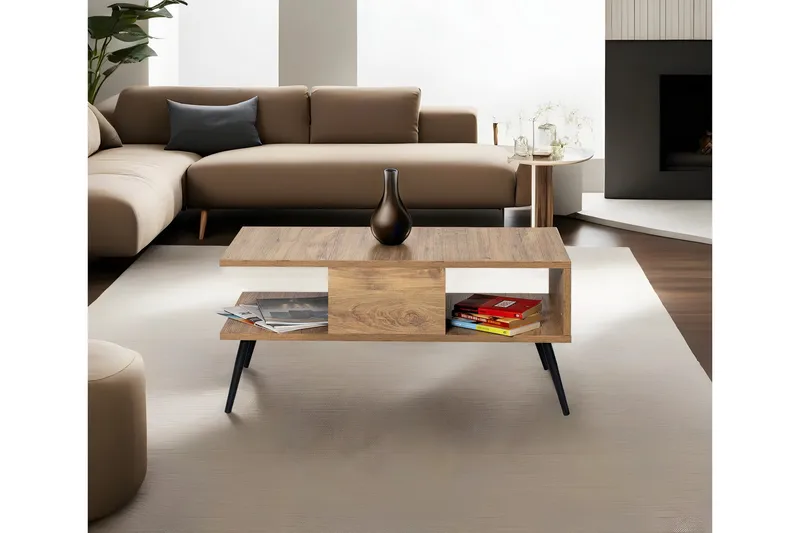 Soffbord Kalune Design Brun, Svart