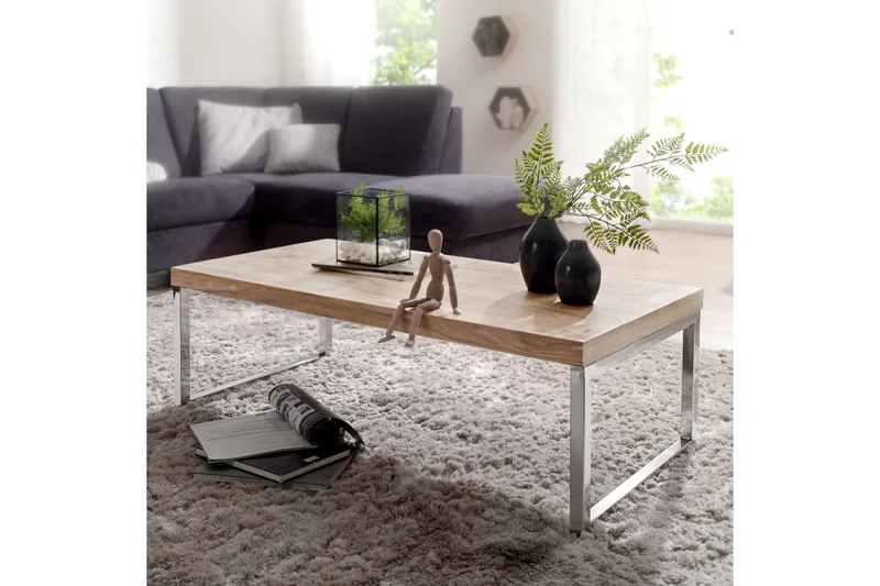 Soffbord Wohnling Trä, Natur - Møbler - Bord - Sofabord & salongbord