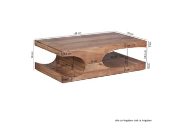 Soffbord Wohnling Trä, Natur - Møbler - Bord - Sofabord & salongbord