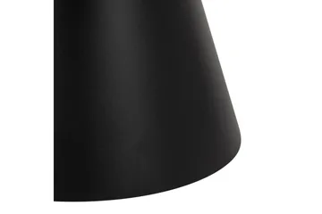 Soli Forlengingsbart Sofabord 66 cm Rundt - Glass/Svart/Matt Svart - Møbler - Bord - Sofabord & salongbord