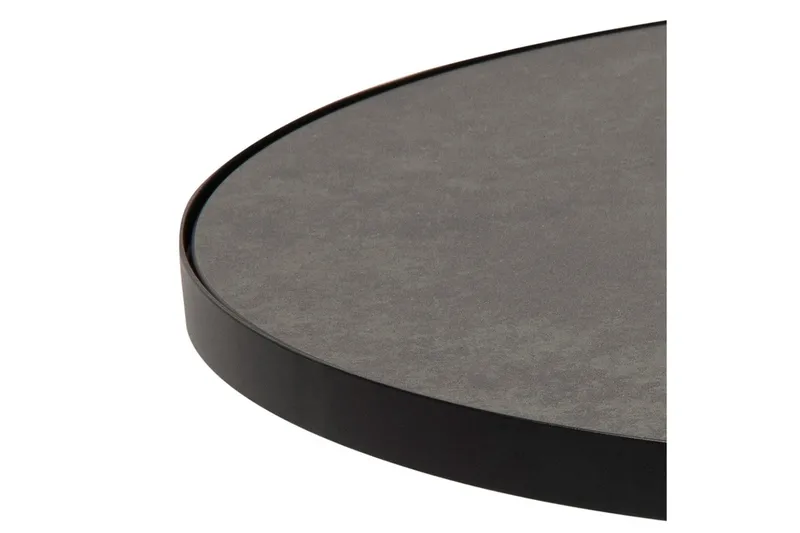 Soli Forlengingsbart Sofabord 66 cm Rundt - Glass/Svart/Matt Svart - Møbler - Bord - Sofabord & salongbord