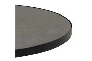 Soli Forlengingsbart Sofabord 66 cm Rundt - Glass/Svart/Matt Svart - Møbler - Bord - Sofabord & salongbord