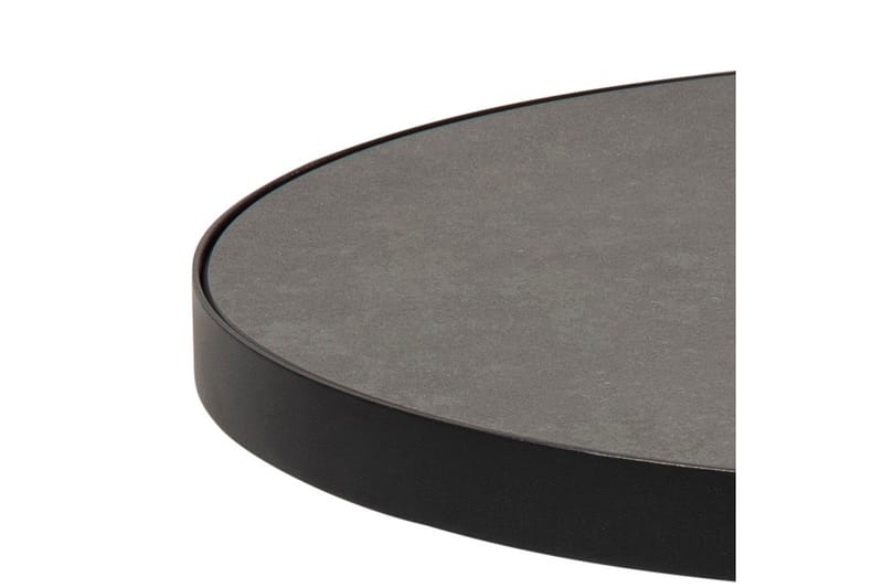 Soli Sofabord 46 cm Rundt - Glass/Svart/Matt Svart - Møbler - Bord - Sofabord & salongbord