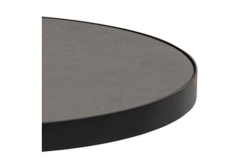Soli Sofabord 46 cm Rundt - Glass/Svart/Matt Svart - Møbler - Bord - Sofabord & salongbord
