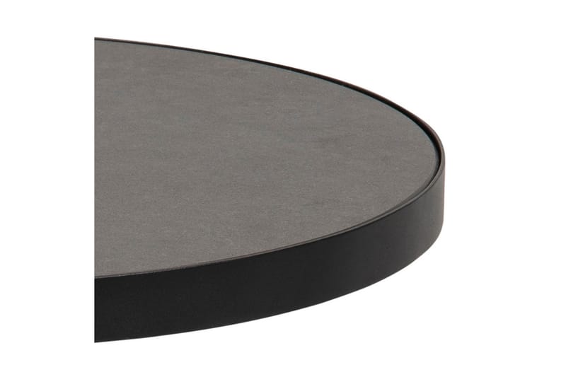 Soli Sofabord 46 cm Rundt - Glass/Svart/Matt Svart - Møbler - Bord - Sofabord & salongbord