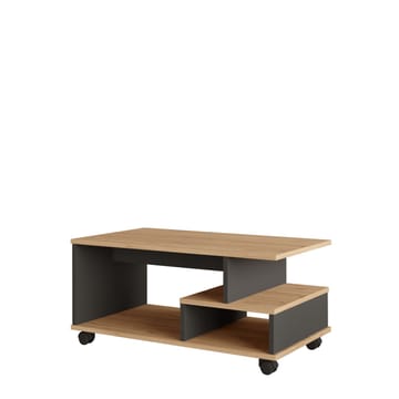 Solven Sofabord 90x42,5x51 cm - Eik/Antrasitt - Møbler - Bord - Sofabord & salongbord - Sofabord med hjul