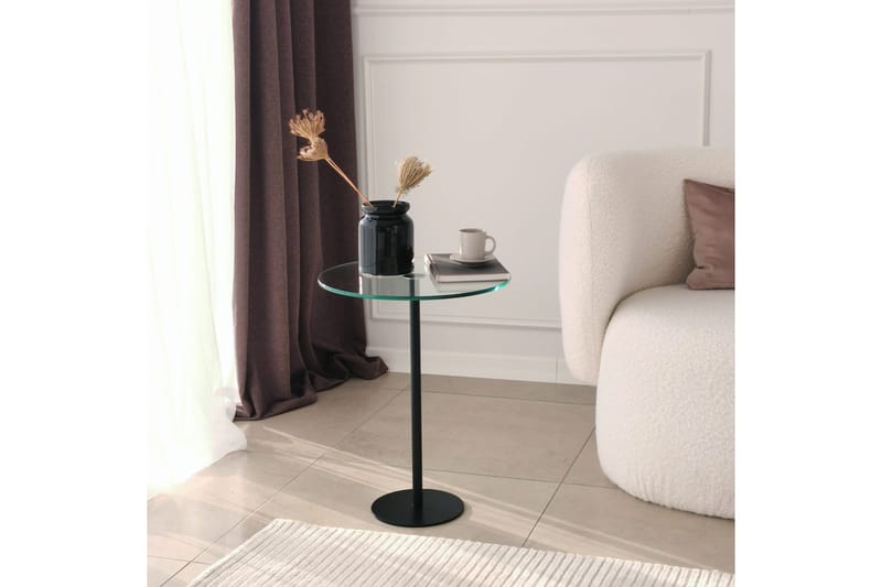 Sotinge Sofabord 40x50x40 cm Rundt - Svart - Møbler - Bord - Sofabord & salongbord