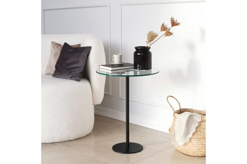 Sotinge Sofabord 40x50x40 cm Rundt - Svart - Møbler - Bord - Sofabord & salongbord