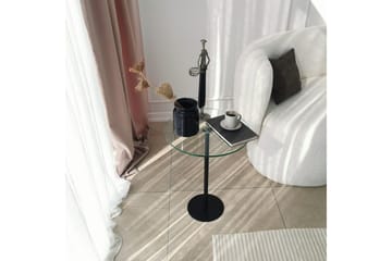 Sotinge Sofabord 40x50x40 cm Rundt - Svart - Møbler - Bord - Sofabord & salongbord