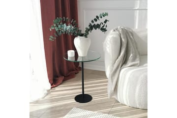 Sotinge Sofabord 40x50x40 cm Rundt - Svart - Møbler - Bord - Sofabord & salongbord