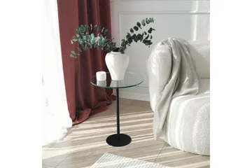 Sotinge Sofabord 40x50x40 cm Rundt - Svart - Møbler - Bord - Sofabord & salongbord