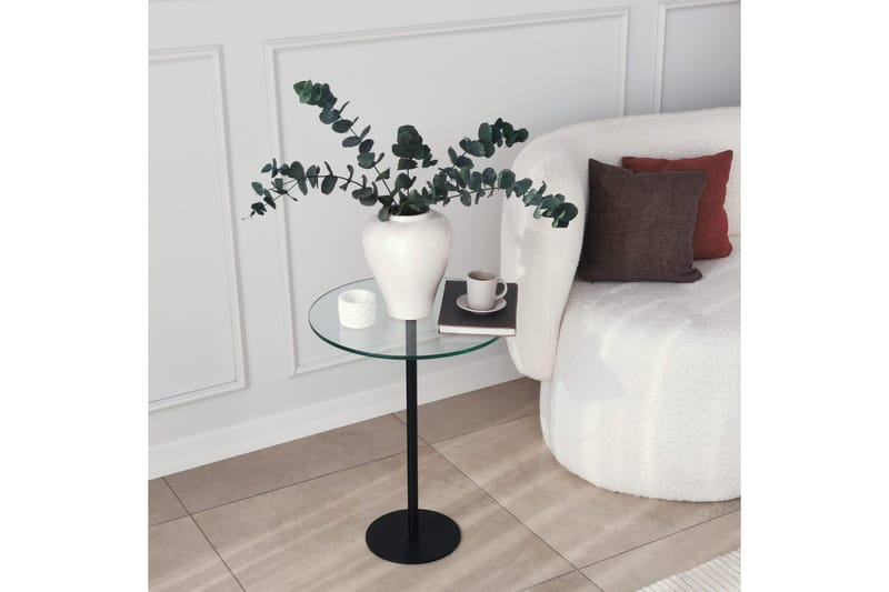 Sotinge Sofabord 40x50x40 cm Rundt - Svart - Møbler - Bord - Sofabord & salongbord