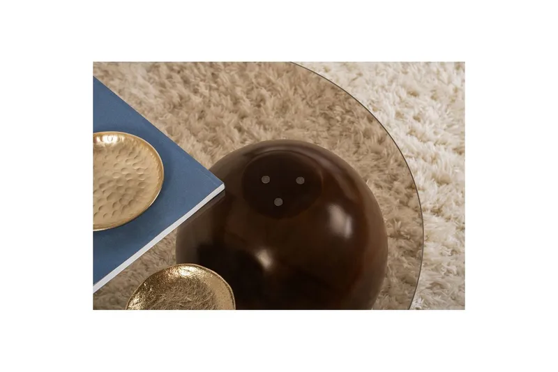 Sofabord Sphere Valnøtt / Bronse - Valnøtt / Bronse - Møbler - Bord - Sofabord & salongbord
