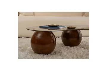 Sofabord Sphere Valnøtt / Bronse - Valnøtt / Bronse - Møbler - Bord - Sofabord & salongbord