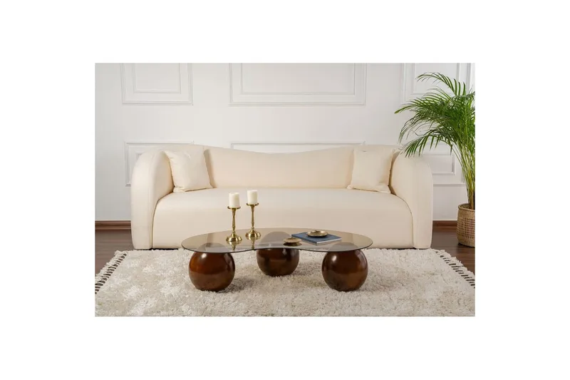 Sofabord Sphere Valnøtt / Bronse - Valnøtt / Bronse - Møbler - Bord - Sofabord & salongbord