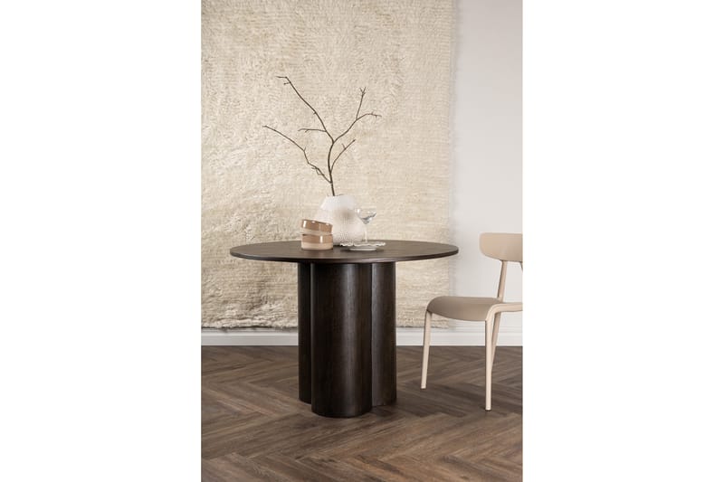 Spisebord Oliwero 110 cm Rundt - Brun - Spisebord & kjøkkenbord