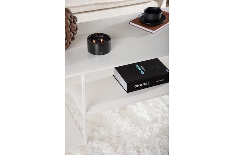 Staal Sofabord 120 cm - Hvid - Møbler - Bord - Sofabord & salongbord