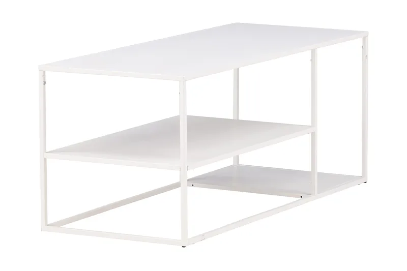Staal Sofabord 120 cm - Hvid - Møbler - Bord - Sofabord & salongbord