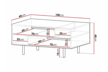 Staffin Sofabord 60 cm - Cashmere - Møbler - Bord - Sofabord & salongbord