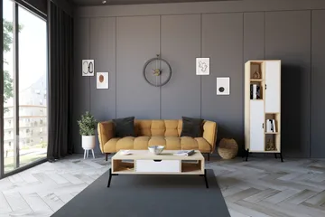 Stalmani Sofabord 100x28,2x100 cm - Blå - Møbler - Bord - Sofabord & salongbord