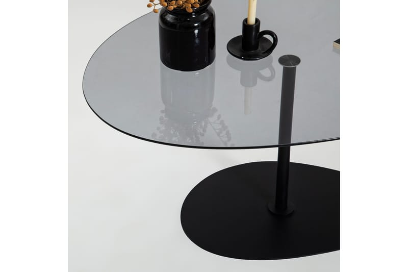 Svanabyn Sofabord 90 cm - Grå/Svart - Møbler - Bord - Sofabord & salongbord