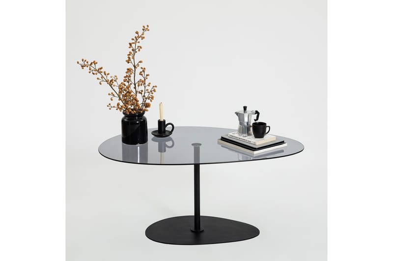 Svanabyn Sofabord 90 cm - Grå/Svart - Møbler - Bord - Sofabord & salongbord