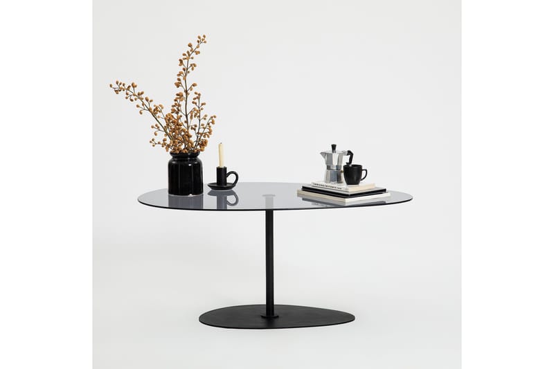 Svanabyn Sofabord 90 cm - Grå/Svart - Møbler - Bord - Sofabord & salongbord