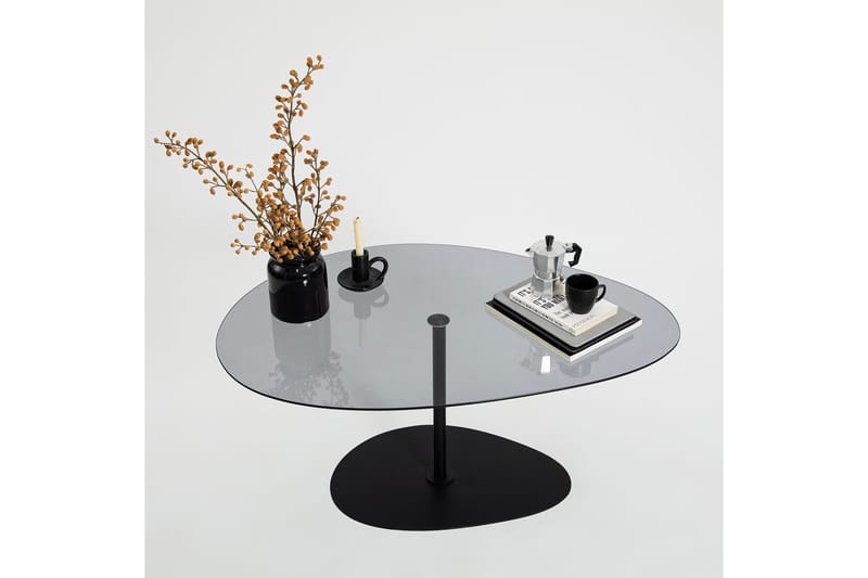 Svanabyn Sofabord 90 cm - Grå/Svart - Møbler - Bord - Sofabord & salongbord
