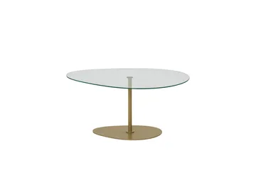 Svanabyn Sofabord 90 cm - Gull - Møbler - Bord - Sofabord & salongbord