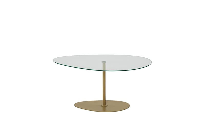 Svanabyn Sofabord 90 cm - Gull - Møbler - Bord - Sofabord & salongbord