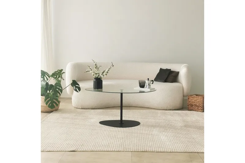 Svanabyn Sofabord 90 cm, Svart