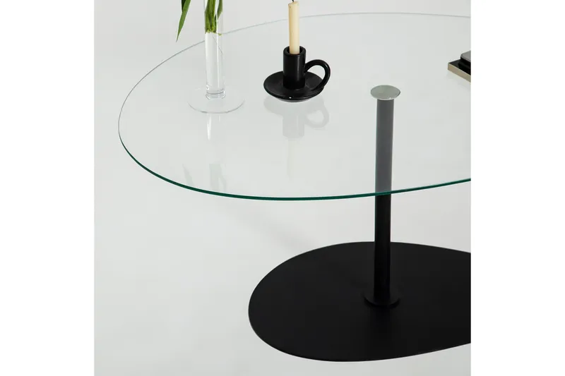 Svanabyn Sofabord 90 cm - Svart - Møbler - Bord - Sofabord & salongbord