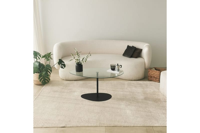 Svanabyn Sofabord 90 cm - Svart - Møbler - Bord - Sofabord & salongbord