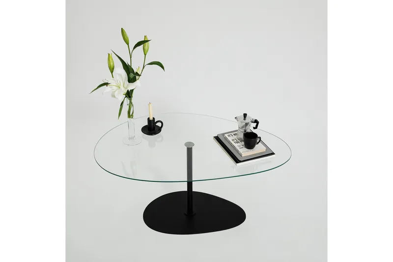 Svanabyn Sofabord 90 cm - Svart - Møbler - Bord - Sofabord & salongbord